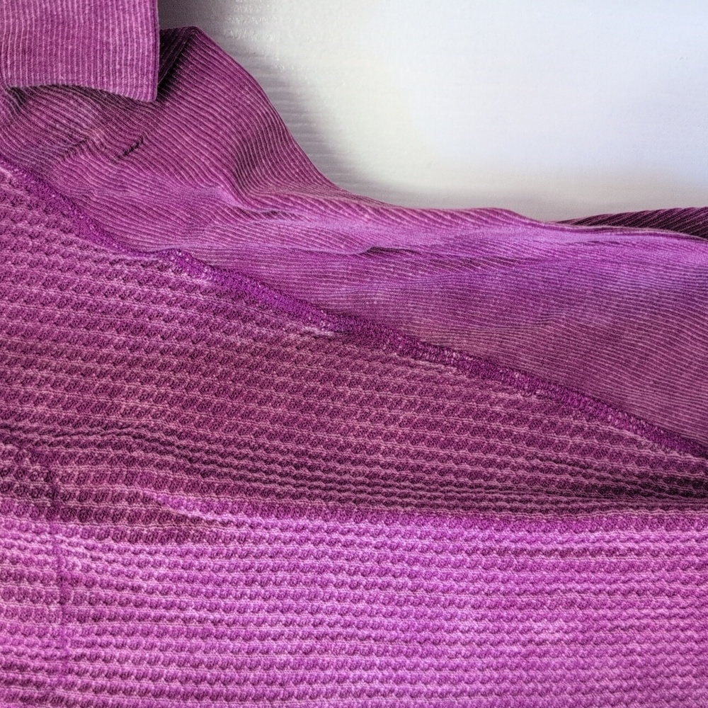 NEW Zenana Acid Wash Waffle Knit Shacket - Picture 4 of 7